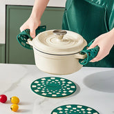 2-in-1 Silicone Trivet Mat Pot Holder Set